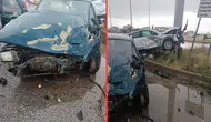 Eskişehir'de iki araç çarpıştı : 2'si ağır 4 yaralı