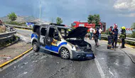 Aydın Efeler'de polis aracında yangın : Araç kullanılamaz hale geldi
