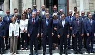Cumhurbaşkanı Erdoğan, NATO Parlamento Başkanları ile bir arada