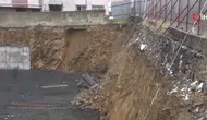 Sancaktepe'de inşaat alanında toprak kayması oldu
