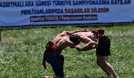 Aşırtmalı Aba Güreşi Türkiye Şampiyonası başladı : 600 sporcu er meydanına çıktı