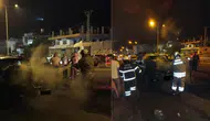 Hatay Belen'de otomobil yandı