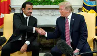 Trump, Katar Emiri Al Thani ile görüştü