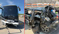 Karabük'te 4 araçlı zincirleme trafik kazası : 2 yaralı