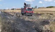 Edirne Süloğlu'nda tarla yangını : Buğday ekili alan küle döndü