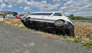 Tekirdağ’da minibüs şarampole devrildi