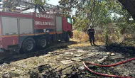 Aksaray'da bahçede başlayan yangın müstakil eve sıçradı