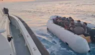 Aydın Kuşadası açıklarında 18 düzensiz göçmen yakalandı