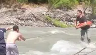 Çakıt Çayı'nda mahsur kalan vatandaş kurtarıldı