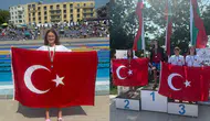 Milli yüzücü Ecrin Çevik'ten madalya