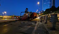 Şişli'de kaza : Alkollü sürücü takla attı
