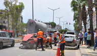 Mersin'de 3 araçlı zincirleme kazada bir kişi yaralandı