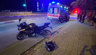 Karaman'da korkutan kaza : Motosiklet sürücüsü şans eseri kurtuldu