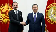 AK Parti Genel Başkan Yardımcısı Kürşad Zorlu, Kırgızistan Cumhurbaşkanı Caparov ile görüştü