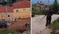 Kayseri’de sağanak sele dönüştü : Develi'de yollar kapandı