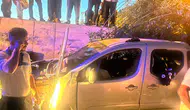 Van Gevaş'ta kamyonet şarampole yuvarlandı