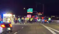 Arizona'da A Milli Takım kafilesine eşlik eden polis kaza yaparak yaralandı
