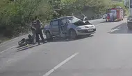 Zonguldak'ta otomobil ve motosiklet çarpıştı : 1 kişi hayatını kaybetti