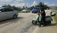 Isparta'da motosiklet kazası : 1 ağır yaralı