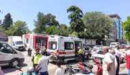Adıyaman'da otomobil ile motosiklet çarpıştı : Sürücü hastaneye kaldırıldı