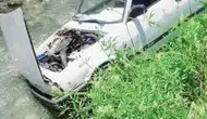 Kayseri'de kontrolden çıkan otomobil şarampole uçtu