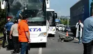 Ordu'da arızalanan otobüse çarpan motosikletliye otomobil çarptı : 1 ölü