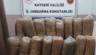 Kayseri'de kaçak tütün operasyonu : Yolcu otobüsünde 510 kilo tütün bulundu