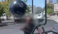 Kayseri'de tartıştığı sürücüye kask fırlatan motosikletliye 405 bin TL ceza