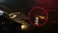 İstanbul Sarıyer’de sürücü fren yerine gaza bastı denize düştü