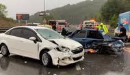 Çorlu’da zincirleme kaza : 6 otomobil birbirine girdi, trafik kitlendi