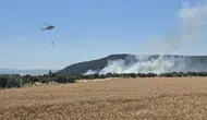 Çanakkale Ezine'de tarım arazisinde yangın çıktı