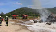 Muğla'da orman yangını tatbikatı : Havadan, karadan müdahale edildi