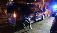 Gümüşhane'de kaza : Alkollü sürücü jandarma aracına çarptı
