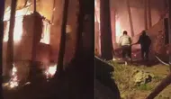 Hatay Dörtyol'da 2 katlı yayla evinde yangın