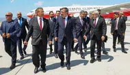 Cumhurbaşkanı Yardımcısı Cevdet Yılmaz 20 Temmuz törenleri için KKTC'ye ulaştı