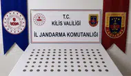 Kilis'te ticari takside tarihi eser operasyonu : 107 sikke ele geçirildi
