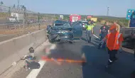 Silivri TEM Otoyolu'nda zincirleme kaza : Yaralılar var