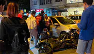 Lüleburgaz'da otomobil ile motosiklet çarpıştı : Kaza sonrası gerginlik yaşandı