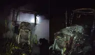 Balıkesir Gönen'de yangın : Traktör kullanılamaz hale geldi