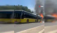 Ataşehir'de İETT otobüsünde yangın