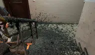 Arnavutköy'de inşaatta beton dökülürken yan binanın duvarı patladı : Beton içeri doldu