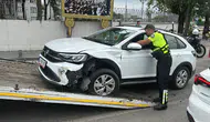 Samsun'da iki otomobil çarpıştı : Trafik bir süre aksadı