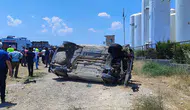 Gaziantep'te takla atan otomobildeki 7 yaşındaki çocuk hayatını kaybetti