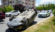 Kastamonu'da kontrolden çıkan otomobil takla attı : 1 yaralı