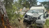 Alanya'da kamyonet yol kenarındaki ağaca çarptı : Sürücü öldü, yolcu ağır yaralı