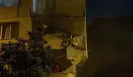Küçükçekmece'de balkonları çöken 5 katlı apartman tahliye edildi