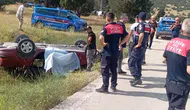 Burdur'da otomobil şarampole devrildi : 1 kişi öldü, 1 kişi yaralandı