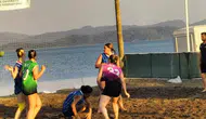 Köyceğiz'de plaj hentbolu heyecanı devam ediyor