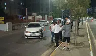 Şanlıurfa'da trafik denetimlerinde kaza : Polis memuru yaralandı