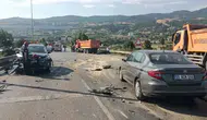 Samsun İlkadım'da zincirleme trafik kazası : 8 araç birbirine girdi, 2 kişi yaralandı